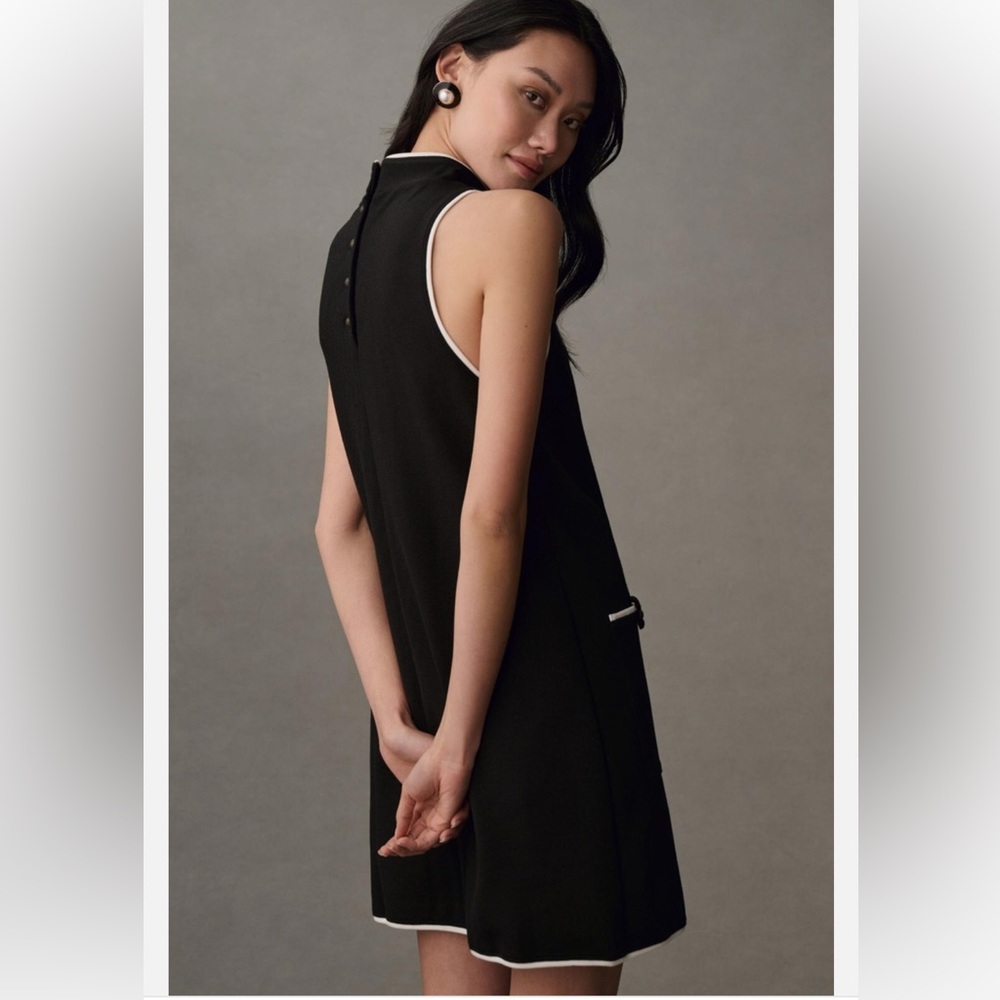 Anthropologie Maeve Sleeveless Mock-Neck Mini Dress XXSP - Picture 3 of 9